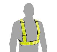 Oxford Bright H Belt RE465 | Harnais réfléchissant pour moto et vélo, jaune fluo