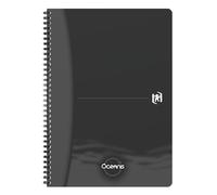 Oxford Cahier à spirale A4 ligné Oceanis plastique recy e la mer 180 pages Noir 1 pièce