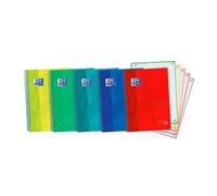 Oxford Cahier à Spirale Ebook 5 Couvertures Extra-dures Din A4+ 120 H Micro-perforé Quadrillé 5 Mm