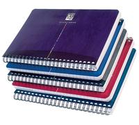 Oxford Cahier à spirale Office Essentials A4 21 x 29,7 cm - 90g - Grands carreaux Séyès - 100 pages