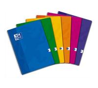 OXFORD Cahier Color Life spiralé 100 pages petits carreaux 5x5 24x32cm. Couverture carte assortie