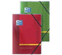 Oxford - Cahier de professeur Collège + Lycée 144 pages A4 2 cahiers- pochette PP 3 rabats + élastiques