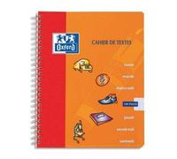 Cahier de texte à spirales Seyès 148 pages Grandes Carreaux 17 x 22 cm Modèle aléatoire