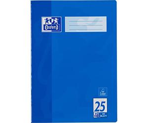 Oxford Cahier d'école - A4 - 32 pages - Papier optique 90 g/m² Linéature 25, ligné avec marge bleu 1er-Pack
