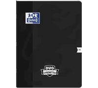 OXFORD Cahier duo agrafé 24X32 cm 96 pages grands carreaux coloris aléatoires