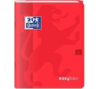 OXFORD Cahier Easybook agrafé - 17 x 22 cm - 96p seyès - 90g - Rouge