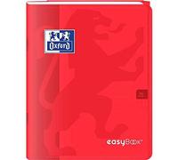 OXFORD Cahier EASYBOOK Agrafé 17x22cm 96 pages Séyès 90g Rouge