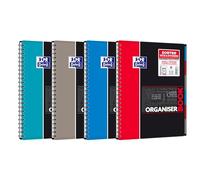 oxford oxford cahier etudiants organiserbook, a4+, ligné noir Noir G