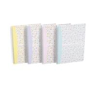 OXFORD Cahier Floral B5 Ligné 7mm Margé 120 Pages Reliure Intégrale Couverture Carte Coloris Assortis