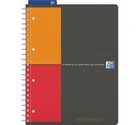 OXFORD Cahier International Managerbook A4+ Réglure Projet 160 Pages Reliure Intégrale Couverture Polypro Gris