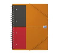 Oxford Cahier Meetingbook – Couverture PP orange, Spirales, 160 p., 80 g, Ligné 6 mm, 21×31,8 cm