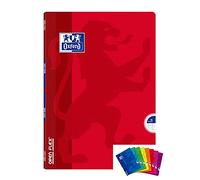 OXFORD Cahier OPENFLEX agrafé 24 x 32 cm 96p grands carreaux 90g Coloris Aléatoire