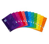 Oxford Cahier Openflex Piqûre 24 X 32 Cm 96 Pages 90g 5x5 Couverture Polypropylène Assortie