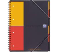 Oxford Cahier spiralé 100102777 gris, orange, rouge DIN A4+ quadrillé Nombre de pages: 80