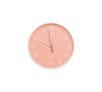 Oxford Calm Horloge Murale 25cm Systeme Quartz Mouvement Silencieux, Orange Pêche