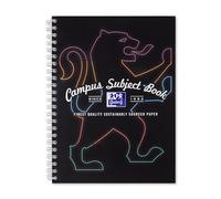 Oxford Campus Optik Paper+ Cahier à spirales ligné avec marge de 8 mm 160 pages Format A4 Noir