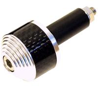 Oxford Carb-Ends 2 Barre poids fin, Argent, Taille unique