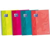 Oxford carnet de notes europeanbook 5 microperforé 120 feuilles 1 rangée 1 couverture classic classic a4+ couleurs assorties -5u-