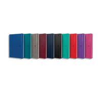 OXFORD Carnet SIGNATURE format A5 couverture rigide brochure 160 pages lignées 7mm. Coloris assortis