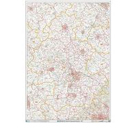 Oxford - Carte murale OX - Code postal - Papier