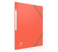 Oxford Chemise 3 rabats Bicolor Recyc+ A4 élastique couverture carte rouge