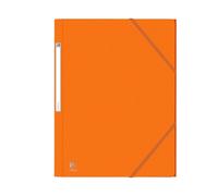 OXFORD Chemise 3 Rabats Eurofolio+ Prestige A4 avec Elastique Couverture Carte Orange