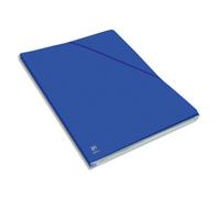 OXFORD Chemise EUROFOLIO ALPINA en carte lustrée 6/10e, 450g. Dos 1,5 cm. Pour format A4. Coloris Bleu