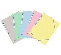 Oxford Chemises à Elastique Top File+ A4 - Pastel - Lot de 5 - Envoi Suivi