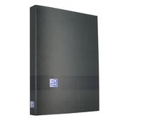 Oxford, Classeur 4 anneaux A4+, couverture extra rigide, tranche 40 mm, couleur noire