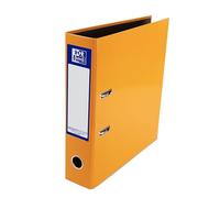 Oxford Classeur à levier A4 de qualité supérieure, dossier simple orange, très résistant