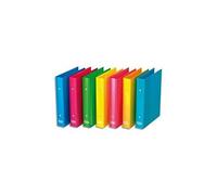 OXFORD Classeur Color Life 17x22cm Dos 40mm 2 Anneaux Ronds Couverture Carte Pelliculée Coloris Assortis