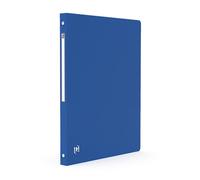 OXFORD Classeur Memphis A4 Dos 20mm 4 Anneaux Ronds Couverture Polypro Bleu