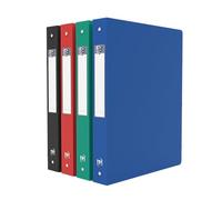 OXFORD Classeur Memphis A4 4 anneaux dos 40 mm Couverture polypro Coloris assortis