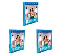OXFORD Classeur Polyvision A4 Dos 20mm 4 Anneaux Ronds Couverture Polypro Translucide Coloris Assortis (Lot de 3)
