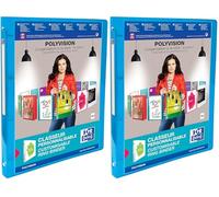 OXFORD Classeur Polyvision A4 Dos 20mm 4 Anneaux Ronds Couverture Polypro Translucide Coloris Assortis (Lot de 2)