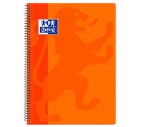 Oxford Classic Cahier à spirale avec couverture en plastique 4 x 4 Orange
