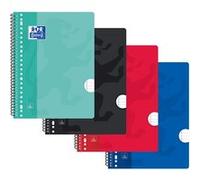 OXFORD COLLEGE BLOCK A4 RULED 23R 80P Turquoise; Noir; Rouge; Bleu G