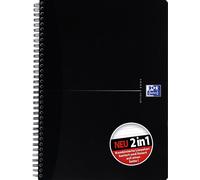 Oxford Collegeblock KarLi "Smart Black" DIN A4+ quadrillé ligné noir 70 feuilles