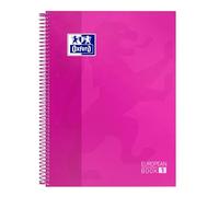 Oxford Collegeblock Recambio Lot de 5 blocs de 80 feuilles quadrillées Fuchsia Format A4