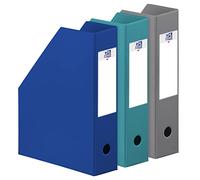 Oxford Color Life Zen Lot de 3 Porte-revues PVC dos 7 cm Coloris Aleatoire