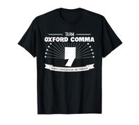 Oxford Comma Team Grammar Humour pour écrivains et Enseignants T-Shirt