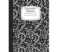 Oxford Composition Notebook, College Ruled Paper, Black Marble Covers, 120 Sheets, 1 Book