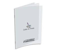 OXFORD CONQUERANT C9 Cahier de dessin 24X32cm 48 pages unies. Couverture polypro incolore