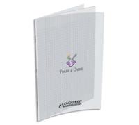 OXFORD CONQUERANT C9 Cahier de poésie 24x32cm 48 pages grands carreaux Seyès. PP incolore