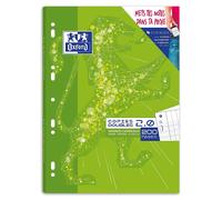 Oxford Copies Doubles 2.0 Perforées A4 200 Pages Grands Carreaux 90g Seyès