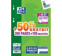 Oxford Copies Doubles, Format A4, Seyès, Papier 90 G