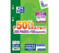 Etui de copies doubles Oxford 200 pages A4 Grands carreaux