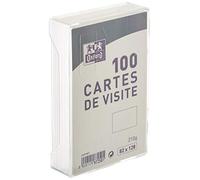 Oxford Correspondance Cartes de visite 8,2 x 12,8 cm Blanc