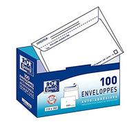 OXFORD Correspondance Enveloppes avec distributeur Boite de 100 Blanc