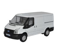 Oxford Diecast 76FT036 Ford Transit MK 5 SWB Low Roof Frozen White